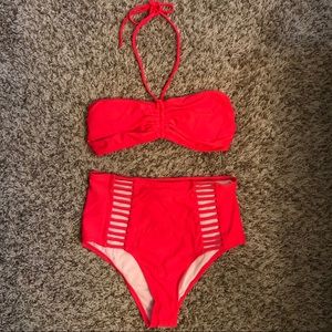 NWT High waisted bikini set